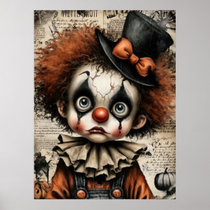 Póster Carnaval roto - La melancólica mascarada