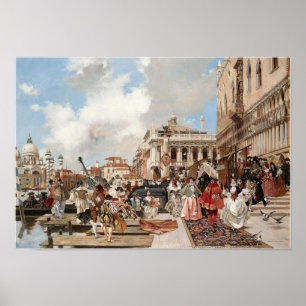 Póster Carnaval, Venecia