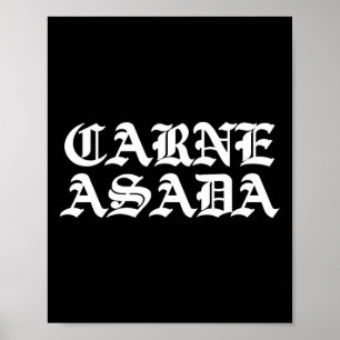 Póster Carne Asada Mexican Food Bbq