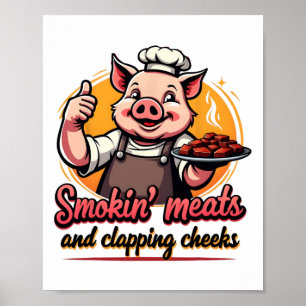 Póster Carne De Humo Y Quejas De Aplausos Graciosa B
