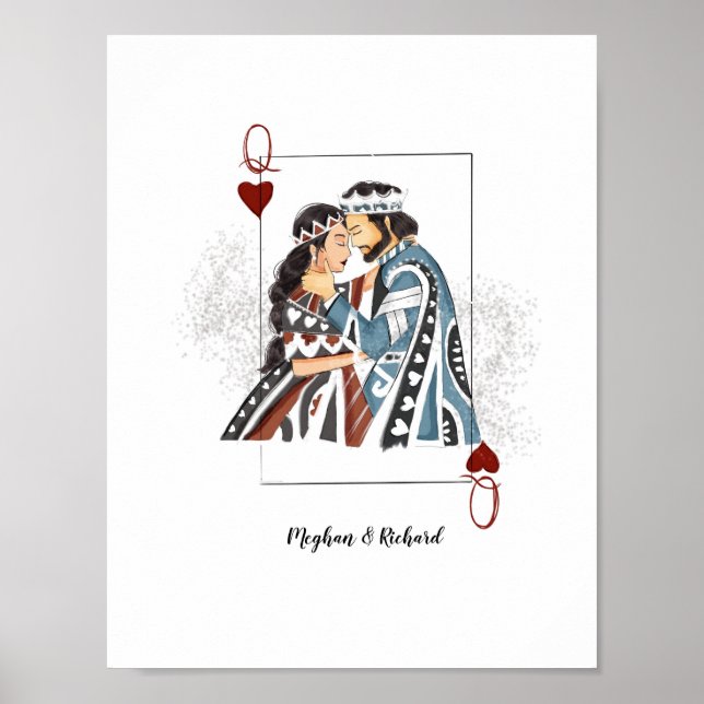 Póster Carné de pareja reina (Frente)