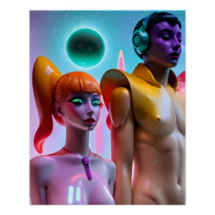 Póster Carne Sintética Nueva
