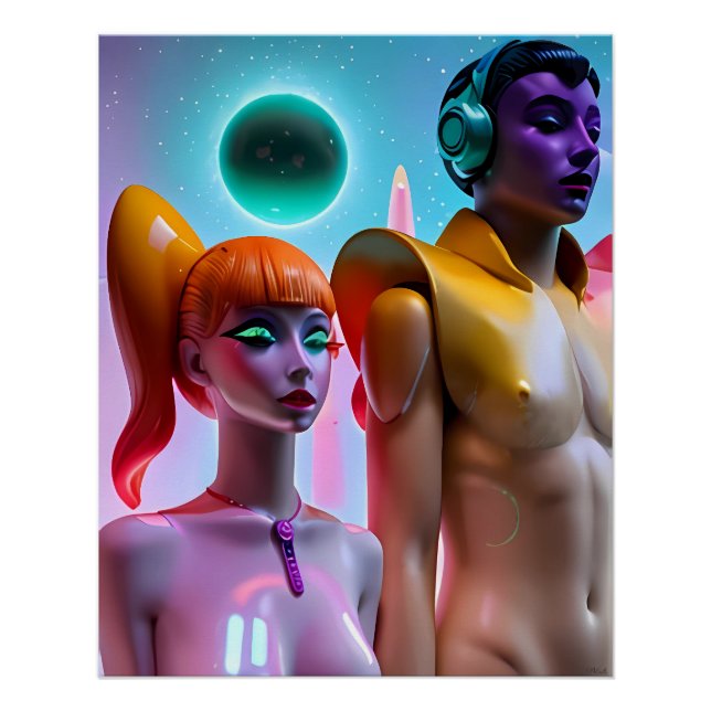 Póster Carne Sintética Nueva (Anverso)