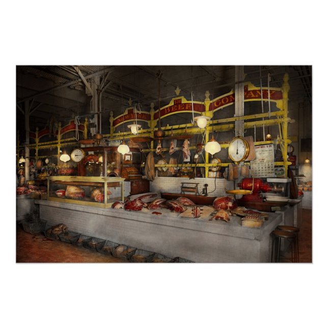 Póster Carnicero - Fiesta de carne 1926 (Anverso)