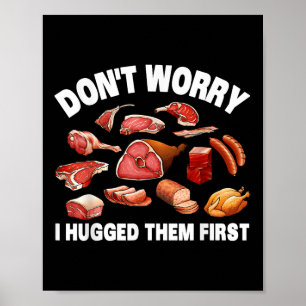 Póster Carnicero Gracioso Para Hombres Carne De Sacrifici