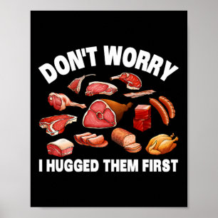 Póster Carnicero Gracioso Para Hombres Carne De Sacrifici