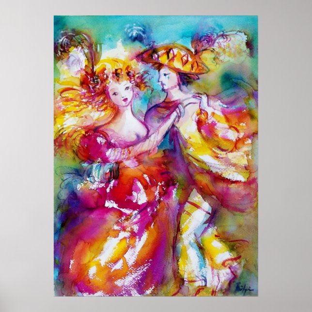 Póster CARNIVAL DANCE Venetian Masquerade Ball (Frente)