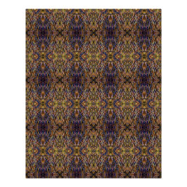 Póster Carnival Glass Grass With Orange Mold Fungus tiled