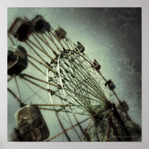 Póster Carnival Ride 4 Square Poster Print
