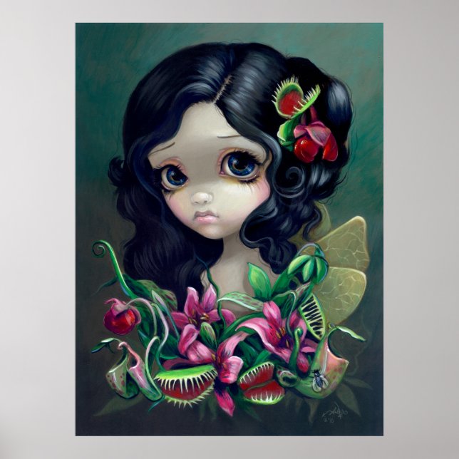 Póster Carnívoro Bouquet Fairy Art Imprimir gótico (Frente)