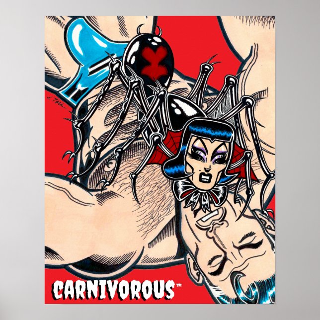 Póster Carnivorous™/Black Widow (Frente)