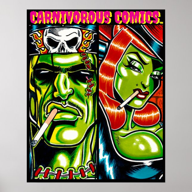 Póster Carnivorous™/La Bella y la Bestia (Frente)
