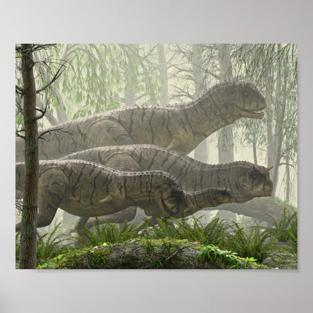 Póster Carnotaurus Herd (Frente)