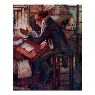 Póster Carol Navidades: Cratchit y Scrooge