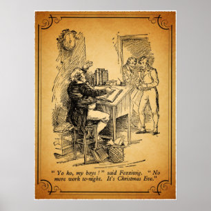 Póster Carol Navidades: Es la víspera de los Navidades