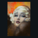 Póster Carole Lombard Retrato Art Deco<br><div class="desc">Captura el glamour de los años 20 con este hermoso retrato pastel de la leyenda cinematográfica de Hollywood Carole Lombard. Esta impresionante obra de arte de estilo vintage es perfecta para los amantes del arte americano, el Art Deco, el Art Nouveau y los recuerdos de arte de los años 1900....</div>