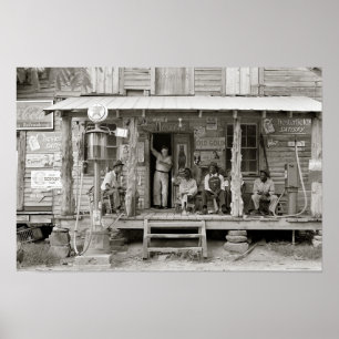 Póster Carolina Country Store, 1939. Foto Vintage