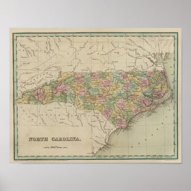 Póster Carolina del Norte 5 (Frente)
