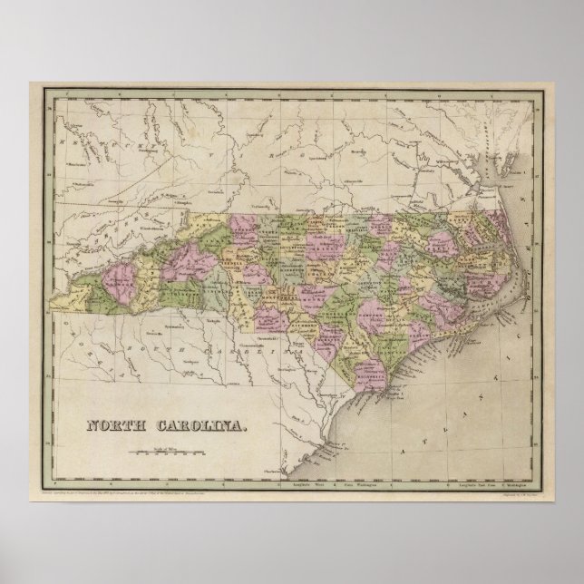 Póster Carolina del Norte 7 (Frente)
