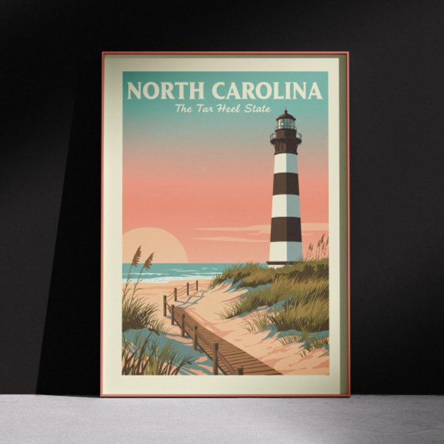 Póster Carolina del Norte Vintage (Subido por el creador)
