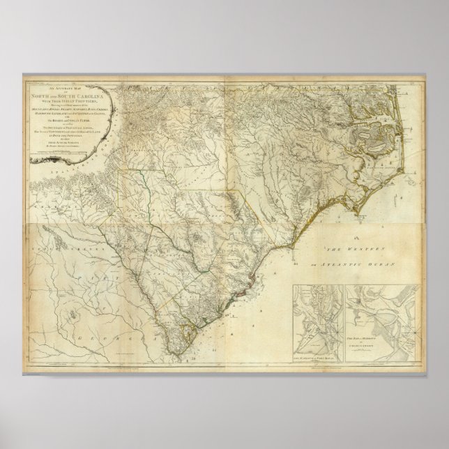 Póster Carolina del Norte y del Sur (Frente)