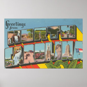 Póster Carolina del NorteEscenas de letras grandes 2
