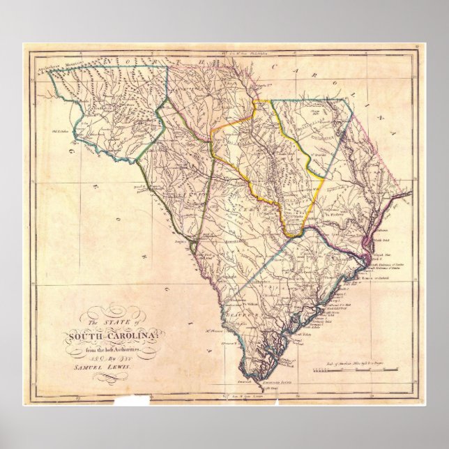 Póster Carolina del Sur: 1818 (Frente)