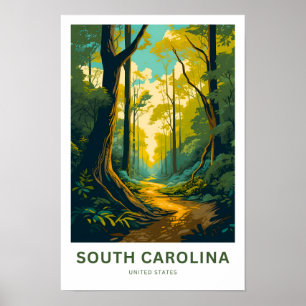 Póster Carolina del Sur Viajes en Estados Unidos