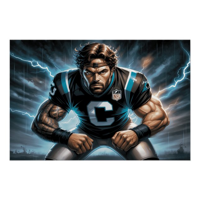 Póster Carolina Panthers (Anverso)