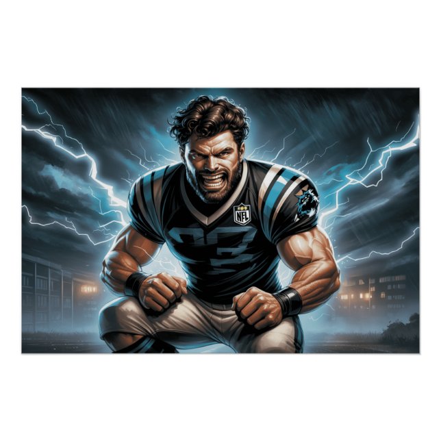 Póster Carolina Panthers 4 (Anverso)