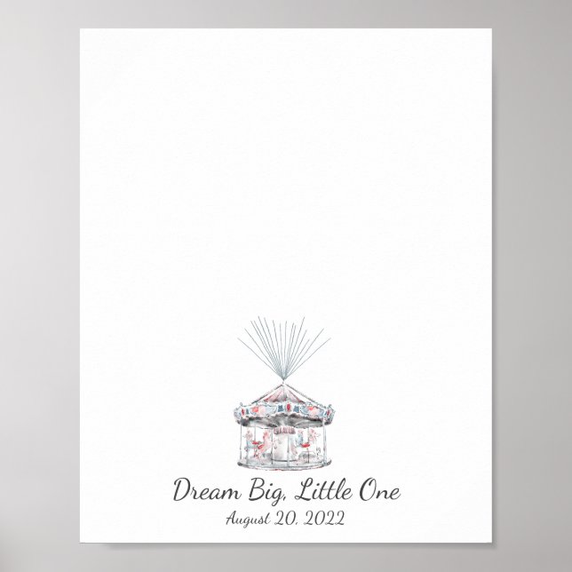 Póster Carousel Fingerprint Guest Book (Frente)