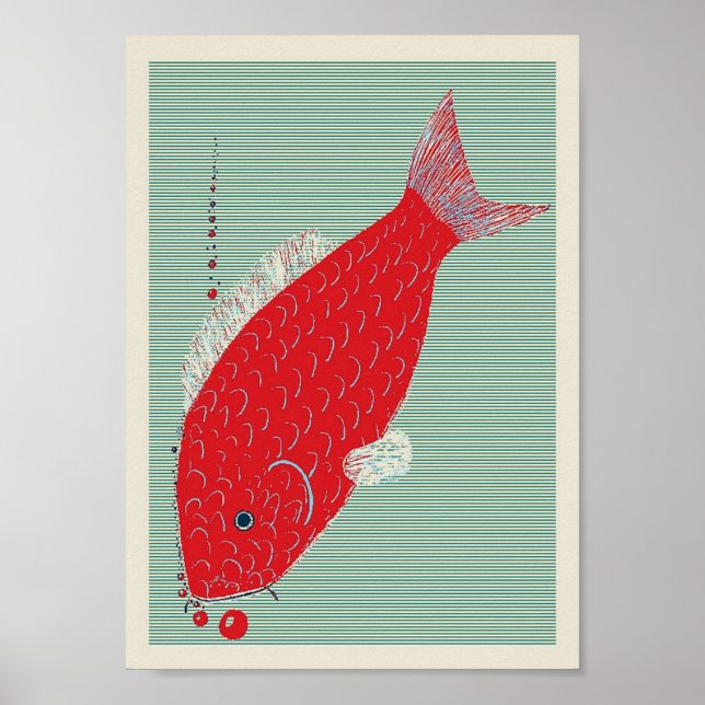 Póster Carpa japonesa de Koi (Frente)
