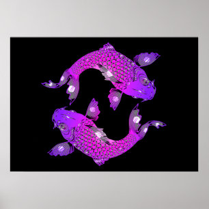 Póster Carpa koi