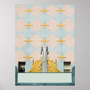 Póster Carpa vieja clásica del teatro de película