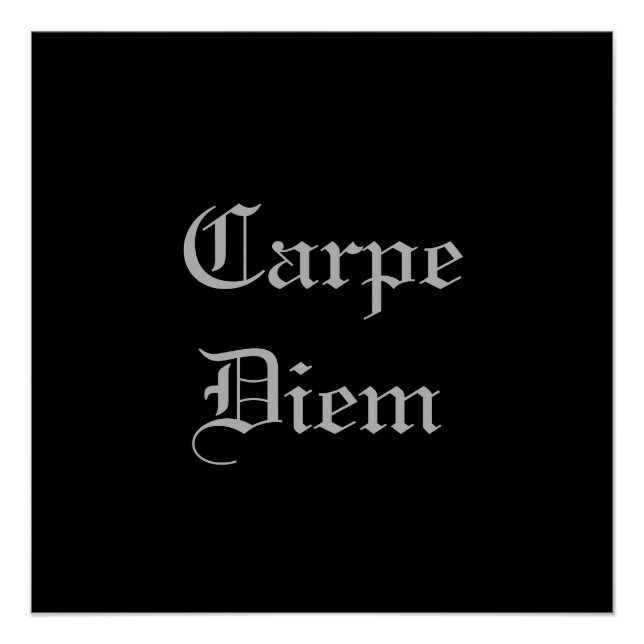 Póster Carpe Diem (Anverso)
