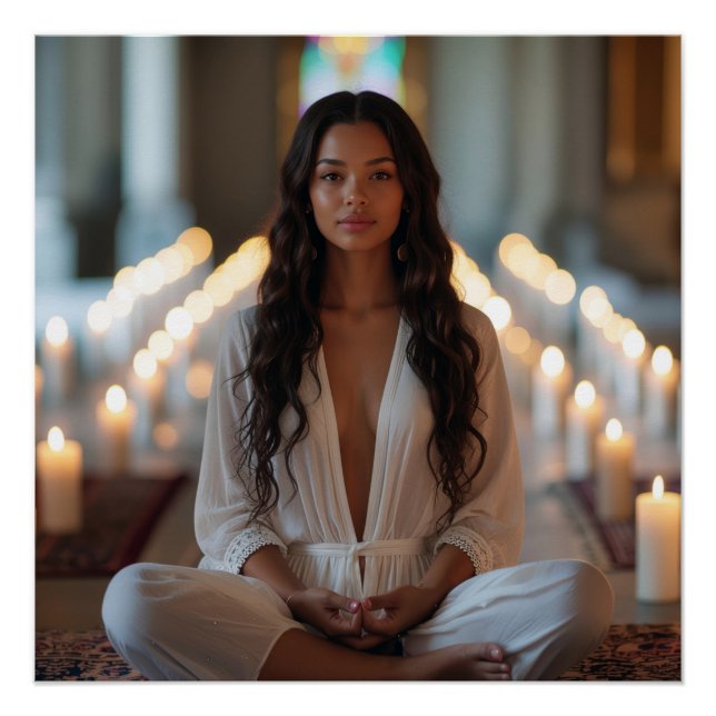 Póster CARPE DIEM - Meditation - Yoga (Anverso)