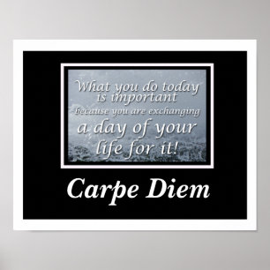 Póster Carpe Diem Poster