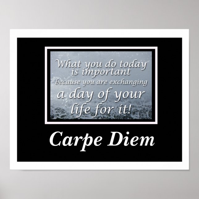 Póster Carpe Diem Poster (Frente)