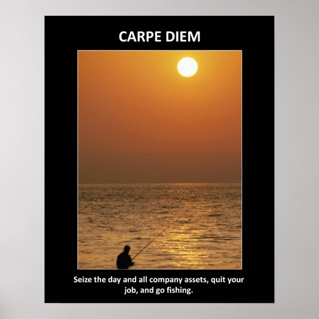 Póster Carpe Diem se apoderó del día (Frente)