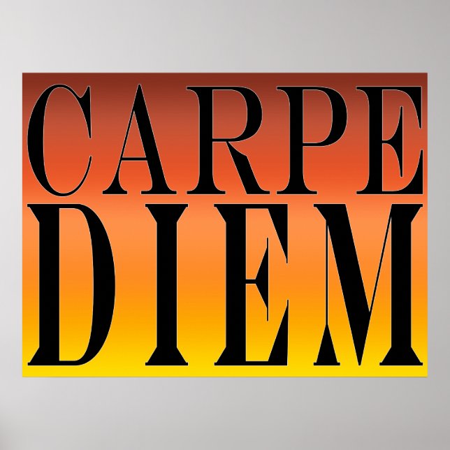 Póster Carpe Diem se apropia del día que cita la felicida (Frente)