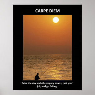 Póster carpe-diem-seize-the-day-and-all-company-asset