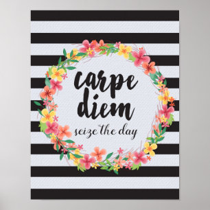 Póster Carpe Diem / Toma La Cita Del Día
