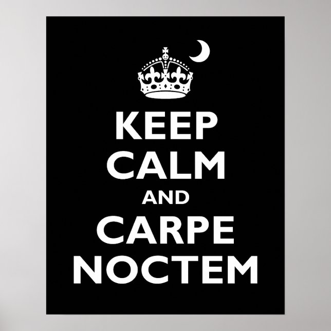 Póster ¡Carpe Noctem! (Frente)