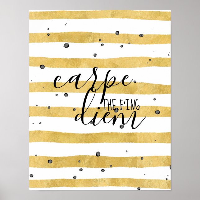 Póster Carpe the f'ing Diem Poster (Frente)