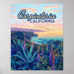 Póster Carpinteria California Santa Barbara Ventura Beach