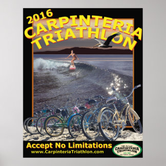 Póster Carpinteria Triathlon Poster 2016
