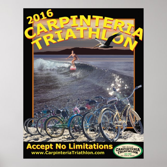 Póster Carpinteria Triathlon Poster 2016 (Frente)