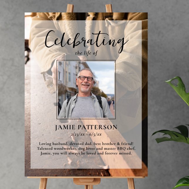 Póster Carpintero, Celebración de la Vida Funeral Foto (Subido por el creador)