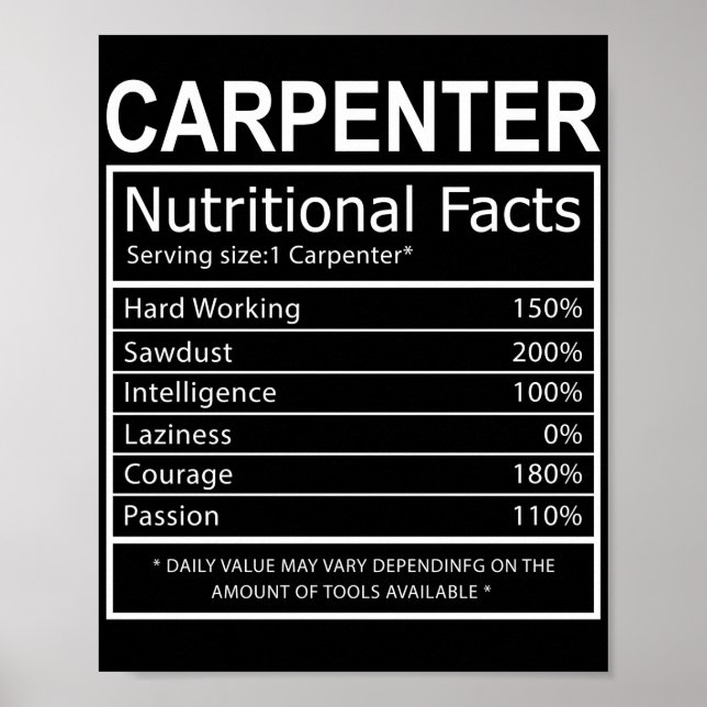 Póster Carpintero de carpintero de papá de madera diverti (Frente)