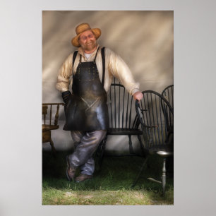 Póster Carpintero - el fabricante de la silla